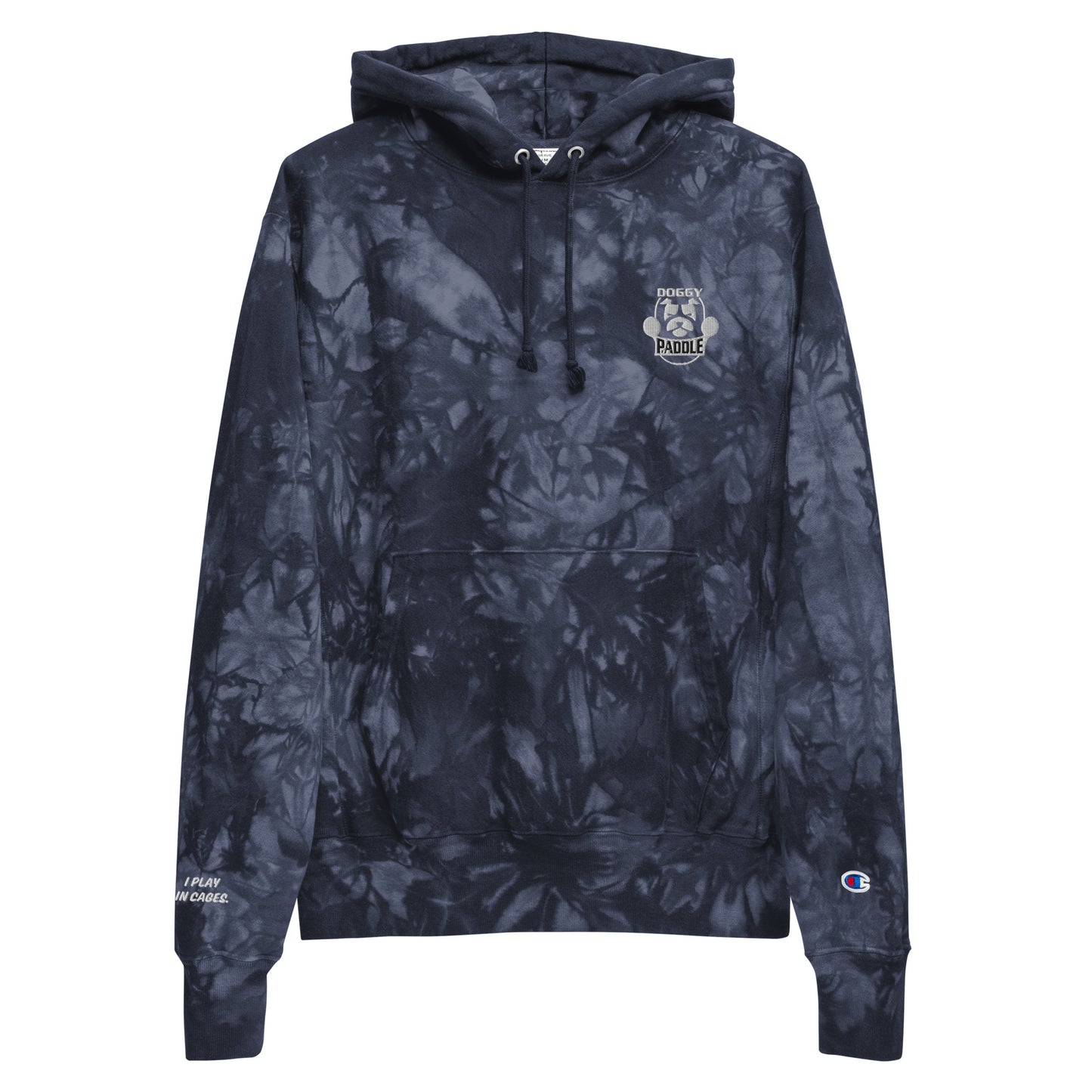 Doggy Paddle Champion tie-dye hoodie